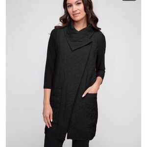 LIV by Habitat Clothes Quilted Angled Pocket Vest M -New with tags